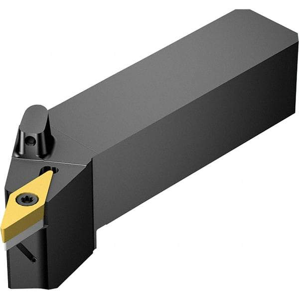 Sandvik Coromant - Left Hand Cut, -3° Lead Angle, 20mm Shank Height x 20mm Shank Width, Neutral Rake Indexable Turning Toolholder - VBMT 16 04 08 Insert Compatibility, Series CoroTurn 107 - Benchmark Tooling