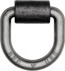 Buyers Products - Steel D-Ring with Integral Bracket - 4-1/2" Long, Gray, For Use with Cargo Control - Benchmark Tooling