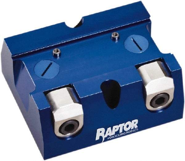 Raptor Workholding - 2-1/4" Jaw Width, 10" High x 8" Long x 10" Wide Dovetail Vise - For Use with 4 & 5 Axis Workholding Systems - Benchmark Tooling