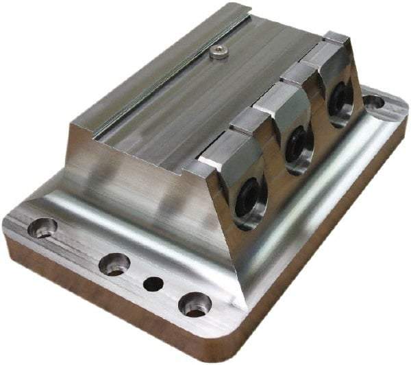 Raptor Workholding - 2-3/4" Jaw Width, 10" High x 10" Long x 8" Wide Dovetail Vise - For Use with 4 & 5 Axis Workholding Systems - Benchmark Tooling