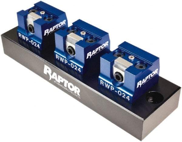 Raptor Workholding - 3/4" Jaw Width, 2-7/8" High x 10" Long x 4" Wide Dovetail Vise - For Use with 4 & 5 Axis Workholding Systems - Benchmark Tooling