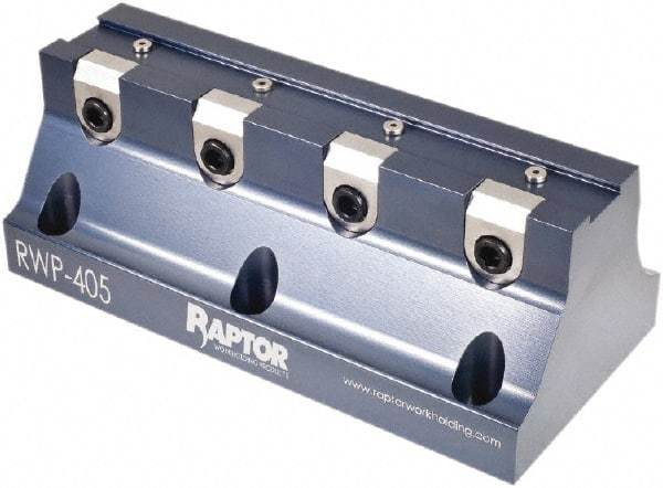 Raptor Workholding - 3/4" Jaw Width, 3" High x 8" Long x 3.8" Wide Dovetail Vise - For Use with 4 & 5 Axis Workholding Systems - Benchmark Tooling