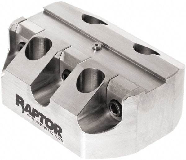 Raptor Workholding - 3/4" Jaw Width, 2" High x 5" Long x 3.9" Wide Dovetail Vise - For Use with 4 & 5 Axis Workholding Systems - Benchmark Tooling