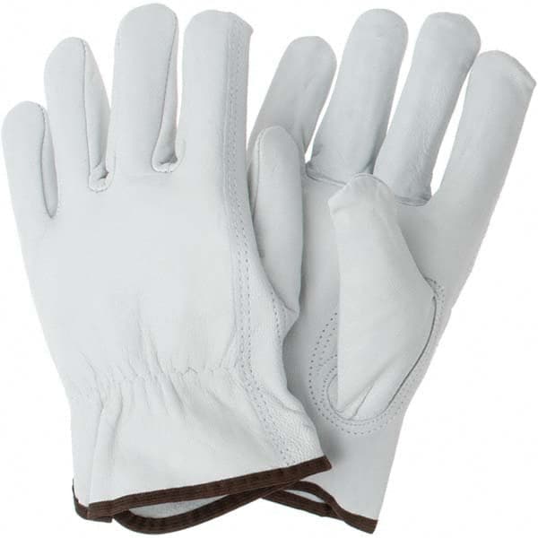 MCR Safety - Size L Leather Abrasion & Puncture Resistant Work Gloves - Benchmark Tooling