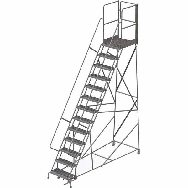 TRI-ARC - Rolling & Wall Mounted Ladders & Platforms Type: Rolling Warehouse Ladder Style: Rolling Platform Ladder - Benchmark Tooling