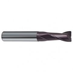 3/8 Dia. x 2-1/2 Overall Length 2-Flute Square End Solid Carbide SE End Mill-Round Shank-Center Cut-Firex - Benchmark Tooling