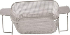 CREST ULTRASONIC - Stainless Steel Parts Washer Basket - 5.177" High, Use with Parts Washers - Benchmark Tooling