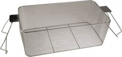 CREST ULTRASONIC - Stainless Steel Parts Washer Basket - 5.177" High, Use with Parts Washers - Benchmark Tooling