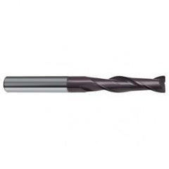 1/2 Dia. x 4-1/2 Overall Length 2-Flute Square End Solid Carbide SE End Mill-Round Shank-Center Cut-Firex - Benchmark Tooling