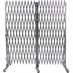 Illinois Engineered Products - 90" High Portable Traffic Control Gate - Galvanized Steel, Silver - Benchmark Tooling