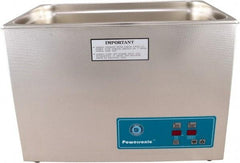 CREST ULTRASONIC - Bench Top Water-Based Ultrasonic Cleaner - 7 Gal Max Operating Capacity, Stainless Steel Tank, 14-1/2" High x 21" Long x 12-3/4" Wide, 230 Input Volts - Benchmark Tooling