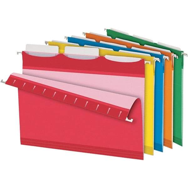 Pendaflex - 8-1/2 x 11", Letter Size, Assorted Colors, Hanging File Folder - 11 Point Stock, 1/3 Tab Cut Location - Benchmark Tooling