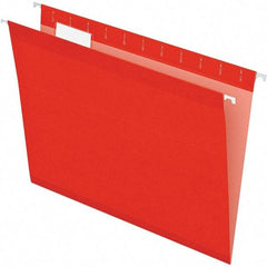 Pendaflex - 8-1/2 x 11", Letter Size, Red, Hanging File Folder - 11 Point Stock, 1/5 Tab Cut Location - Benchmark Tooling