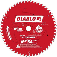 Freud - 6-1/2" Blade Diam, 56 Teeth, Carbide-Tipped Cold Saw Blade - 5/8" Arbor Hole Diam, 0.045" Blade Thickness - Benchmark Tooling