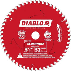 Freud - 5-7/8" Blade Diam, 52 Teeth, Carbide-Tipped Cold Saw Blade - 5/8" Arbor Hole Diam, 0.045" Blade Thickness - Benchmark Tooling