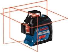 Bosch - 3 Beam 200' Max Range Self Leveling Line Laser - 3/32" at 30' Accuracy, Battery Included - Benchmark Tooling