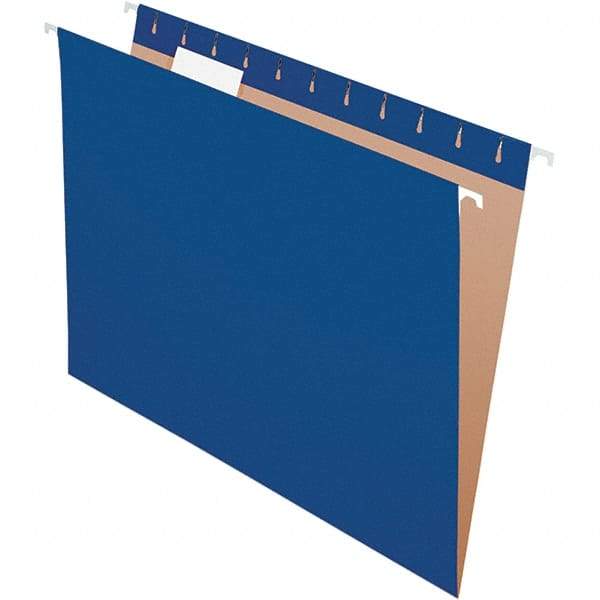 Pendaflex - 8-1/2 x 11", Letter Size, Navy, Hanging File Folder - 11 Point Stock, 1/5 Tab Cut Location - Benchmark Tooling