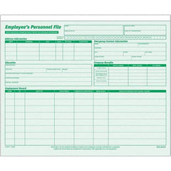 TOPS - 11-3/4 x 9-1/4", Letter Size, Green, File Folders with Top Tab - Straight Tab Cut Location - Benchmark Tooling