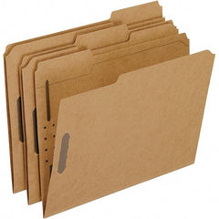 Pendaflex - 8-1/2 x 11", Letter Size, Brown, File Folders with Top Tab - Assorted Tab Cut Location - Benchmark Tooling