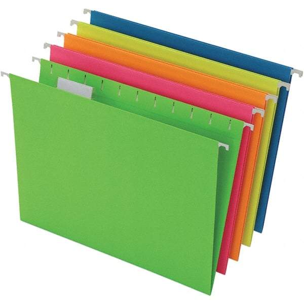 Pendaflex - 8-1/2 x 11", Letter Size, Assorted Colors, Hanging File Folder - 11 Point Stock, 1/5 Tab Cut Location - Benchmark Tooling