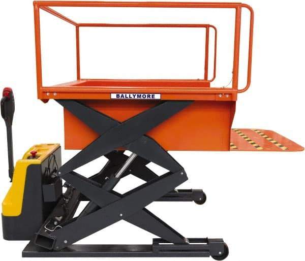 Ballymore - 1,500 Lb Capacity, 98" Lift Height, Battery Operated Elevating Cart - 44" Lowered Height - Benchmark Tooling