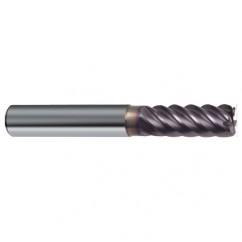 5/8" Dia. - 3-1/2" OAL - 45° Helix Firex Carbide End Mill - 6 FL - Benchmark Tooling