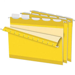 Pendaflex - 8-1/2 x 11", Letter Size, Yellow, Hanging File Folder - 11 Point Stock, 1/5 Tab Cut Location - Benchmark Tooling