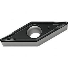 Walter - VCMT FM4 Grade WSM10S Turning Insert - TiAlN+Al2O3+(Al) Finish, 35° Rhombic, 6.35mm Inscr Circle, 3.18mm Thick, 0.4mm Corner Radius - Benchmark Tooling