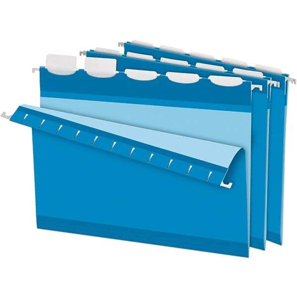 Pendaflex - 8-1/2 x 11", Letter Size, Blue, Hanging File Folder - 11 Point Stock, 1/5 Tab Cut Location - Benchmark Tooling