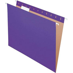 Pendaflex - 8-1/2 x 11", Letter Size, Violet, Hanging File Folder - 11 Point Stock, 1/5 Tab Cut Location - Benchmark Tooling