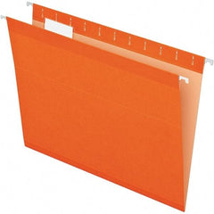 Pendaflex - 8-1/2 x 11", Letter Size, Orange, Hanging File Folder - 11 Point Stock, 1/5 Tab Cut Location - Benchmark Tooling