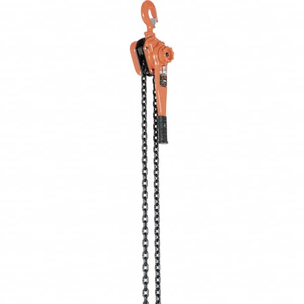 Vestil - 6,000 Lb Lifting Capacity, 20' Lift Height, Lever Hoist - Made from Chain - Benchmark Tooling