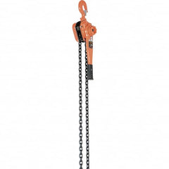 Vestil - 6,000 Lb Lifting Capacity, 20' Lift Height, Lever Hoist - Made from Chain - Benchmark Tooling