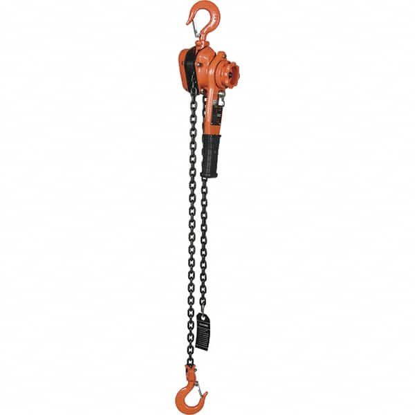 Vestil - 2,000 Lb Lifting Capacity, 5' Lift Height, Lever Hoist - Made from Chain - Benchmark Tooling