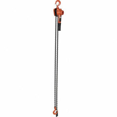 Vestil - 2,000 Lb Lifting Capacity, 10' Lift Height, Lever Hoist - Made from Chain - Benchmark Tooling