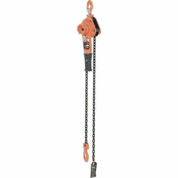 Vestil - 1,500 Lb Lifting Capacity, 5' Lift Height, Lever Hoist - Made from Chain - Benchmark Tooling