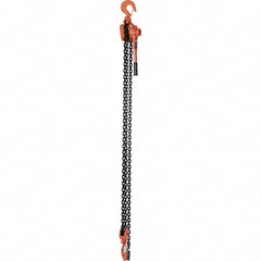 Vestil - 12,000 Lb Lifting Capacity, 10' Lift Height, Lever Hoist - Made from Chain - Benchmark Tooling