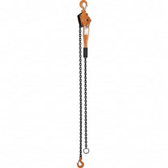 Vestil - 3,000 Lb Lifting Capacity, 10' Lift Height, Lever Hoist - Made from Chain - Benchmark Tooling