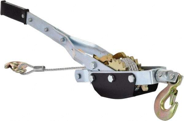 Vestil - 2,000 to 4,000 Lb Lifting Capacity, 10' Lift Height, Puller Hoist - Made from Wire Rope - Benchmark Tooling