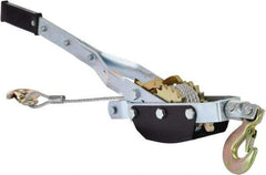 Vestil - 2,000 to 4,000 Lb Lifting Capacity, 10' Lift Height, Puller Hoist - Made from Wire Rope - Benchmark Tooling