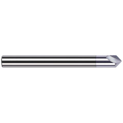 Engraving Cutter: 600 °, 1/4″ Dia, Tip Radius Point, Solid Carbide TiB2 Finish, 0.212″ LOC, 1/4″ Shank, 2-1/2″ OAL, 2 Flutes, Use on Non-Ferrous Materials