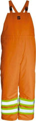 Viking - Size XL, High Visibility Orange, Cold Weather Bib Overall - Hook & Loop Ankle - Benchmark Tooling