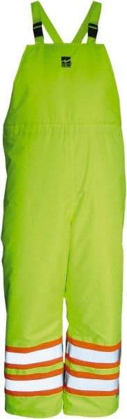 Viking - Size 4XL, High Visibility Lime, Cold Weather Bib Overall - Hook & Loop Ankle - Benchmark Tooling