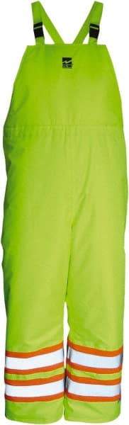 Viking - Size XL, High Visibility Lime, Cold Weather Bib Overall - Hook & Loop Ankle - Benchmark Tooling