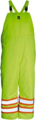 Viking - Size XL, High Visibility Lime, Cold Weather Bib Overall - Hook & Loop Ankle - Benchmark Tooling