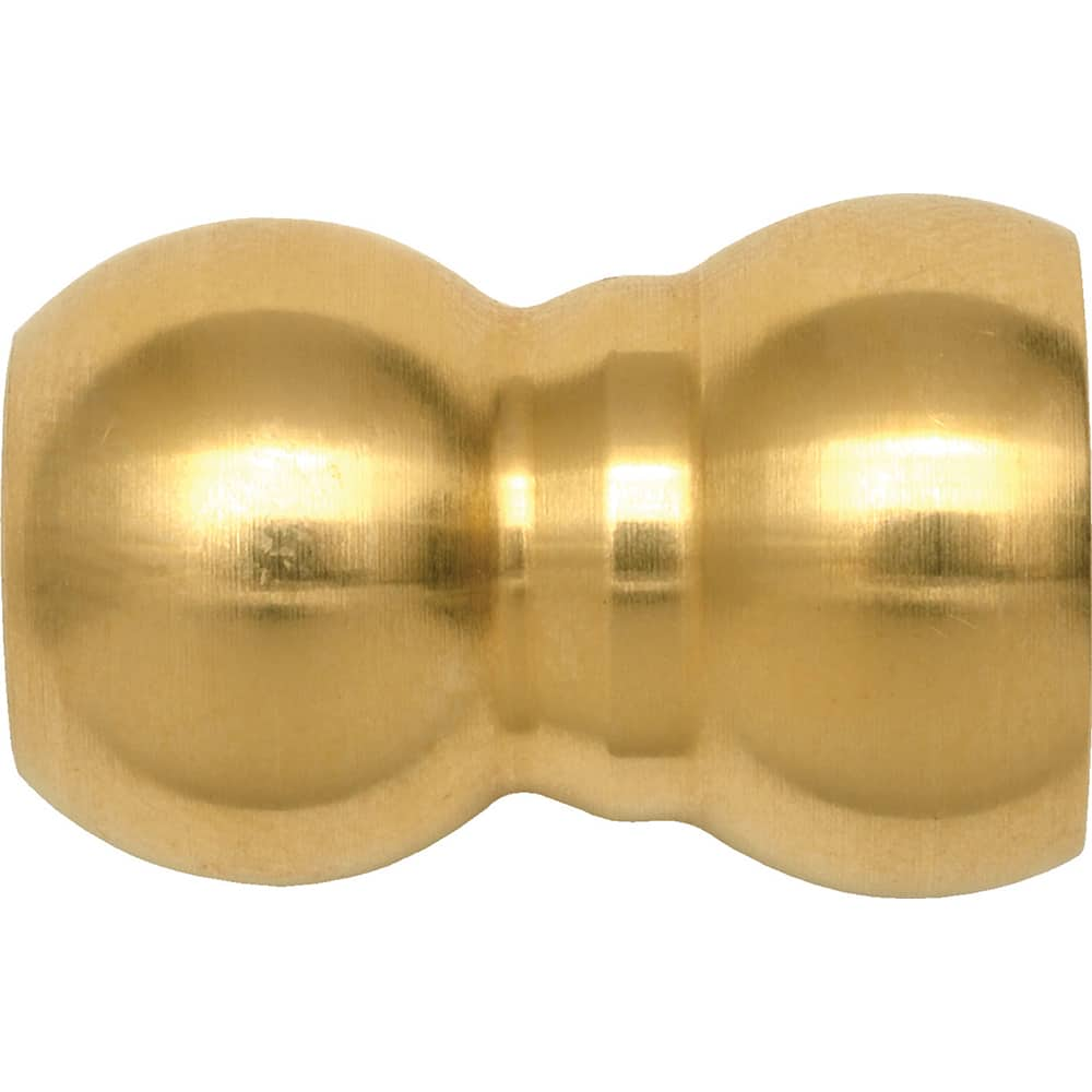 Loc-Line - Coolant Hose Adapters, Connectors & Sockets; Type: Adapter ; Hose Inside Diameter (Inch): 1/4 ; Thread Type: NonThreaded ; Connection Type: 12mm Ball Spherical (Fish Eye) ; Body Material: Brass ; Maximum Flow Rate (GPM): 4.17 - Exact Industrial Supply