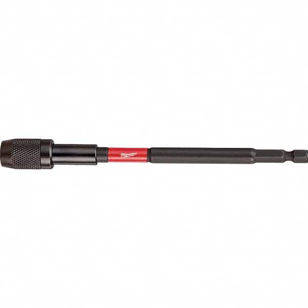 Milwaukee Tool - Power & Impact Screwdriver Bits & Holders; Bit Type: Impact Locking Bit Holder ; Hex Size (Inch): 1/4 ; Overall Length Range: 5" and Longer ; Drive Size (Inch): 1/4 ; Overall Length (Inch): 6 ; Nose Diameter (Inch): 1/4 - Exact Industrial Supply