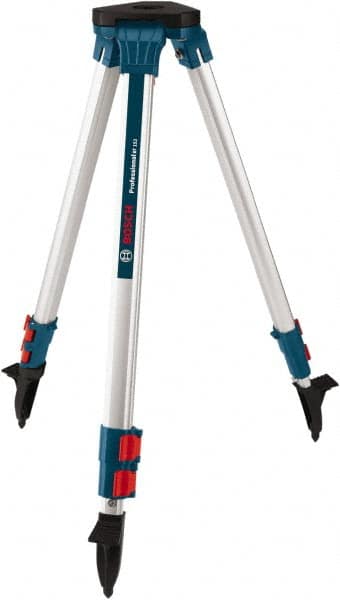 Bosch - 63" (Open)" Long x 7" Wide, Level Contractor Tripod Mount - Use with Rotary Laser - Benchmark Tooling