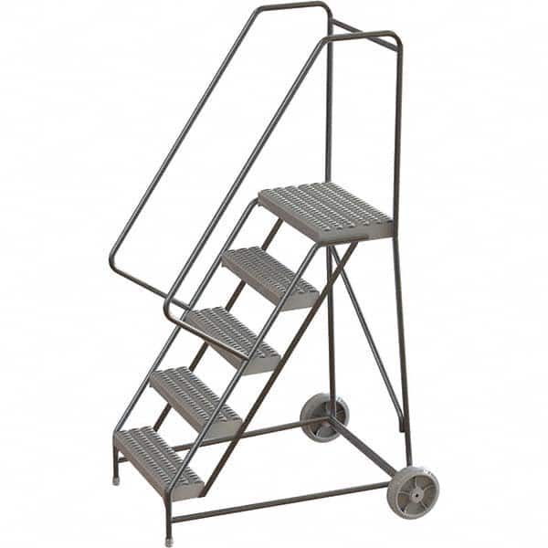 TRI-ARC - Rolling & Wall Mounted Ladders & Platforms Type: Rolling Warehouse Ladder Style: Rolling Safety Ladder - Benchmark Tooling