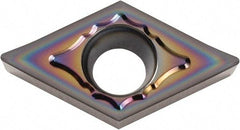 Kyocera - DCGT3251 AH Grade PDL025 Carbide Turning Insert - Al2O3 Finish, 55° Diamond, 3/8" Inscr Circle, 5/32" Thick, 1/64" Corner Radius - Benchmark Tooling